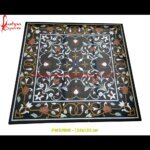 Handicraft Inlay Work Black Marble Square Tile