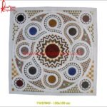 Traditional Art White Marble Floor Tile