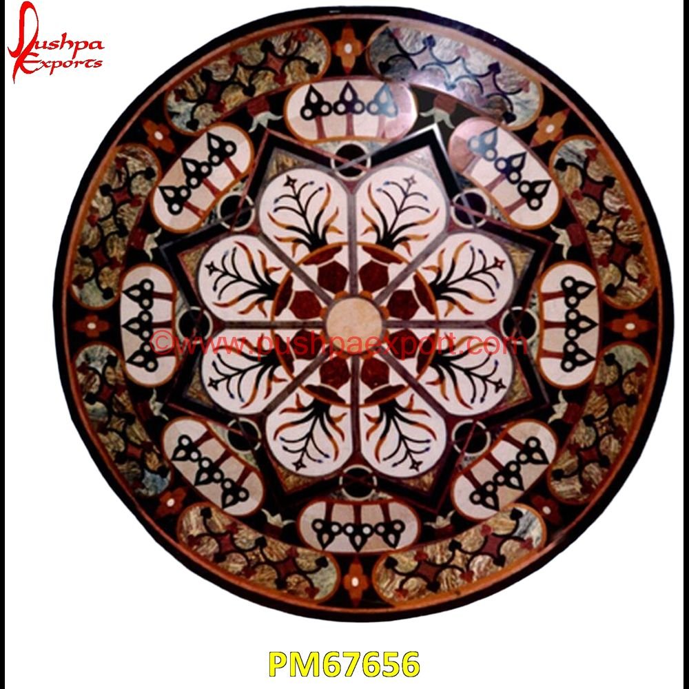 Round Marble Table Top With Floral Inlay PM67656 travertine mosaic medallion,taj mahal inlay stones,stone wood inlay,stone inlay work,stone inlay table tops,stone inlay furniture,stone inlay flooring,stone inlay coffee table,ston.jpg Round Marble Table Top With Floral Inlay PM67656 travertine mosaic medallion,taj mahal inlay stones,stone wood inlay,stone inlay work,stone inlay table tops,stone inlay furniture,stone inlay flooring,stone inlay coffee table,ston.jpg