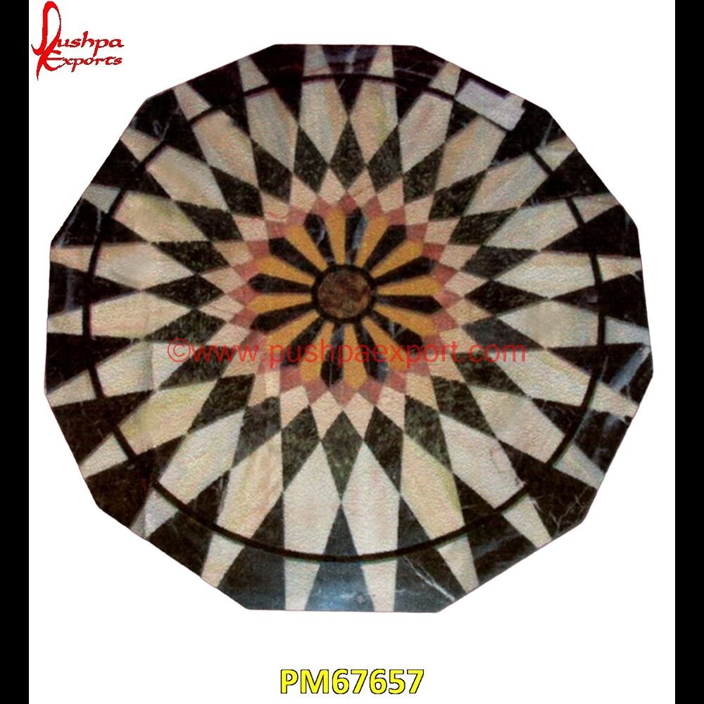 Black Marble Table Top With Floral Inlay PM67657 taj mahal inlay stones,stone wood inlay,stone inlay work,stone inlay table tops,stone inlay furniture,stone inlay flooring,stone inlay coffee table,stone inlay art,stone floor inla.jpg