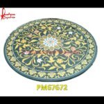 Natural Black Marble Stone Round Table Top