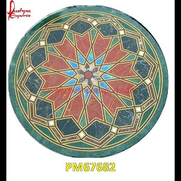 Round Green Marble Inlay Table Top PM67682 metal inlay in stone,medallion marble floor decor,marble tile medallions,marble mosaic medallion,marble medallion floor tile,marble inlay work taj mahal,marble inlay work in jaipur.jpg