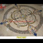 Italian Marble Floor With Artwork Inlay