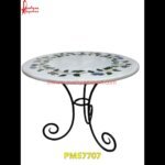 Inlay White Marble Round Table Top