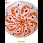 Italian Marble Inlay Round Table Top