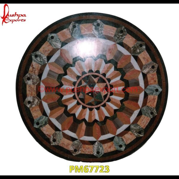 Overlay Work Italian Round Table Top PM67723 white marble inlay table tops,travertine mosaic medallion,taj mahal inlay stones,stone wood inlay,stone inlay work,stone inlay table tops,stone inlay furniture,stone inlay flooring.jpg