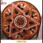 Yellow Stone Pietra Dura Round Table Top