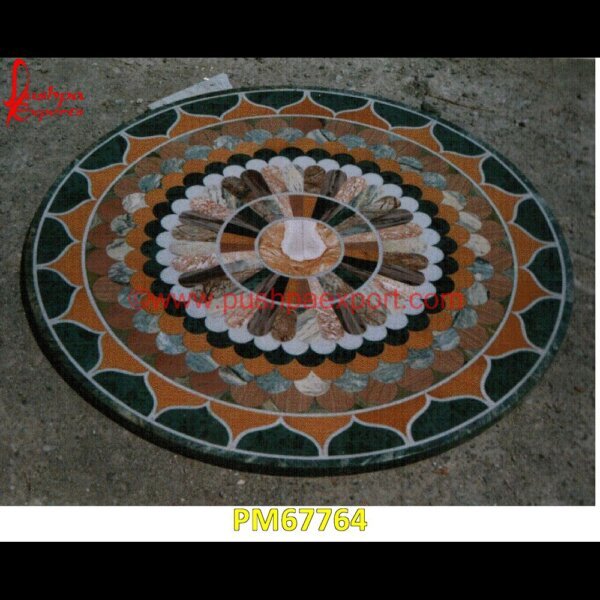 Marble Stone Overlay Green Marble Round Table Top PM67764 stone inlay table tops,stone inlay furniture,stone inlay flooring,stone inlay coffee table,stone inlay art,stone floor inlays,pietra dura technique,pietra dura taj mahal,pietra dur.jpg