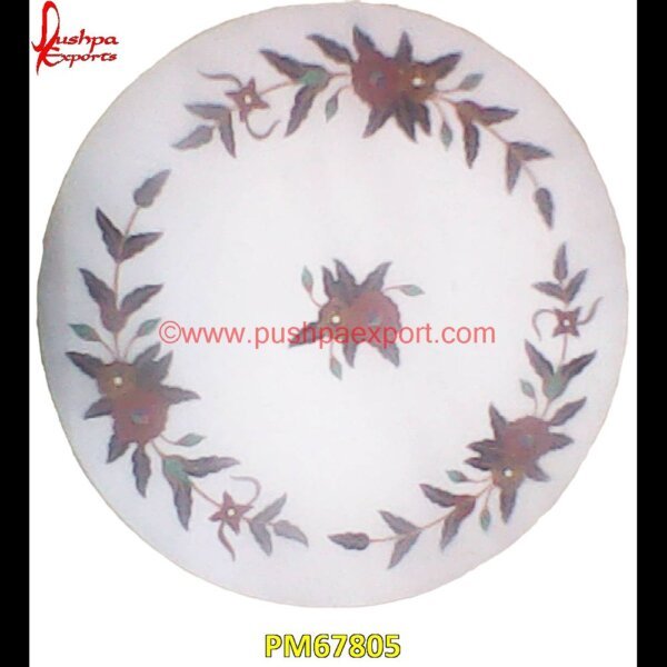 Round Shaped Inlay White Marble Table Top PM67805 marble inlay desk,marble inlay design,marble inlay crafts,marble inlay coffee table,marble inlay coasters,marble inlay chess board,marble inlay box,marble inlay border,marble inlay.jpg