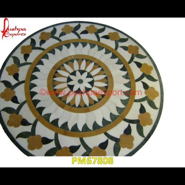 Overlay White Marble Round Shaped Table Top PM67808 marble inlay coffee table,marble inlay coasters,marble inlay chess board,marble inlay box,marble inlay border,marble inlay art,marble foyer medallion,marble floor inlay designs,sto.jpg