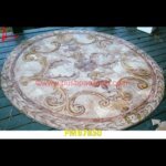 Round Inlay Italian Stone Table Top