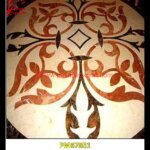 Round Inlay Marble Stone Table Top