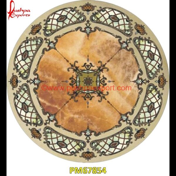 Inlay Italian Marble Stone Round Table Top PM67854 pietre dure,pietra dura table,pietra dura,marble medallions,marble inlay tables,marble inlay,marble floor medallions,brass inlay marble tile,white marble inlay table tops,travertin.jpg