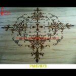 Design Inlay Round White Marble Floor Medallion