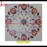 Traditional Mughal Art Inlay White Marble Table Top