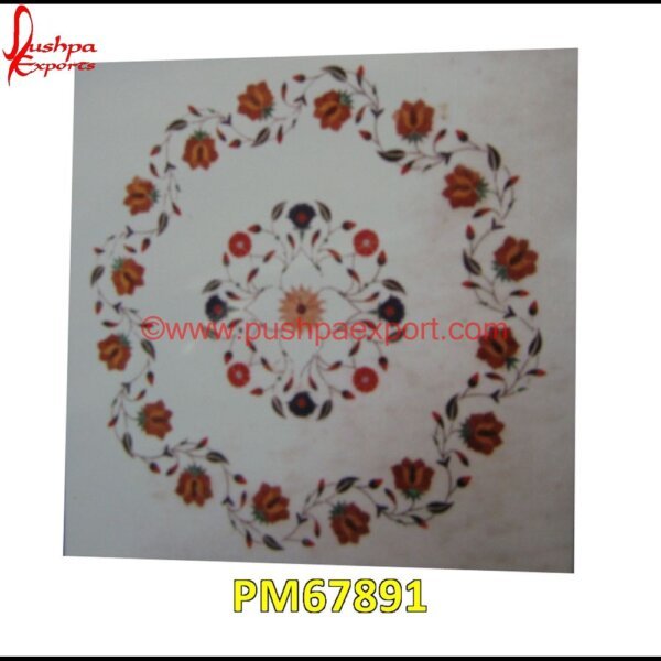 Modern White Marble Stone Table Top PM67891 marble tile medallions,marble mosaic medallion,marble medallion floor tile,marble inlay work taj mahal,marble inlay work in jaipur,marble inlay work agra,marble inlay work,marble i.jpg