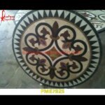 Motif Inlay Round Italian Stone Table Top