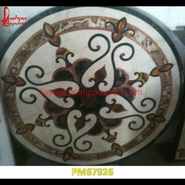 Italian Marble Stone Inlay Round Table Top PM67926 marble inlay tables,marble inlay,marble floor medallions,brass inlay marble tile,white marble inlay table tops,travertine mosaic medallion,taj mahal inlay stones,stone wood inlay,s.jpg