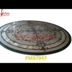 Motif Pietre Dure Italian Marble Round Table Top