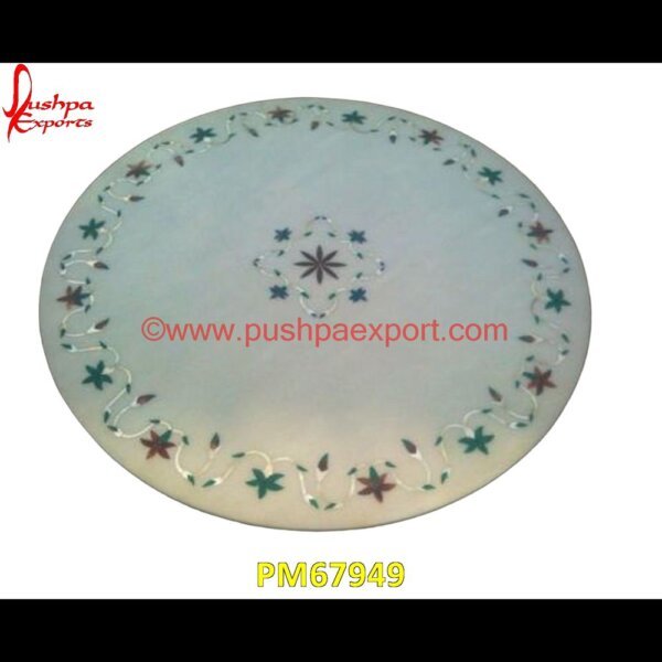 Floral Inlay Work White Marble Round Medallion PM67949 pietra dura furniture,pietra dura for sale,pietra dura dining table,pietra dura cabinet,pietra dura box,pietra dura art,mughal pietra dura,stone inlay globe,stone for inlay,pietre.jpg