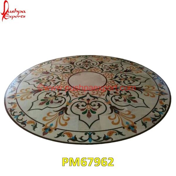 Round Motif Inlay Marble Stone Floor PM67962 marble inlay tables,marble inlay,marble floor medallions,brass inlay marble tile,white marble inlay table tops,travertine mosaic medallion,taj mahal inlay stones,stone wood inlay,s.jpg