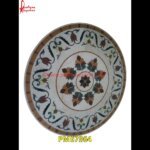 Design Inlay Round Italian Marble Floor Tile