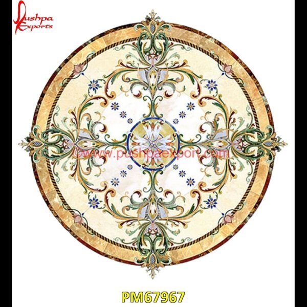 Italian Marble Round Floor Table Top PM67967 travertine mosaic medallion,taj mahal inlay stones,stone wood inlay,stone inlay work,stone inlay table tops,stone inlay furniture,stone inlay flooring,stone inlay coffee table,ston.jpg