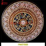 Pietra Dura Round Italian Marble Table Top