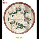 Inlay Italian Marble Round Shape Table Top