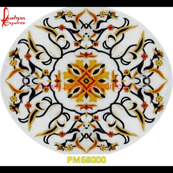 Round White Stone Inlay Table Top PM68000 marble inlay work agra,marble inlay work,marble inlay tray,marble inlay tiles,marble inlay table tops,marble inlay panel,marble inlay medallion,marble inlay handicrafts,marble inla.jpg