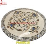 Handcraft Inlay Italian Marble Round Table Top