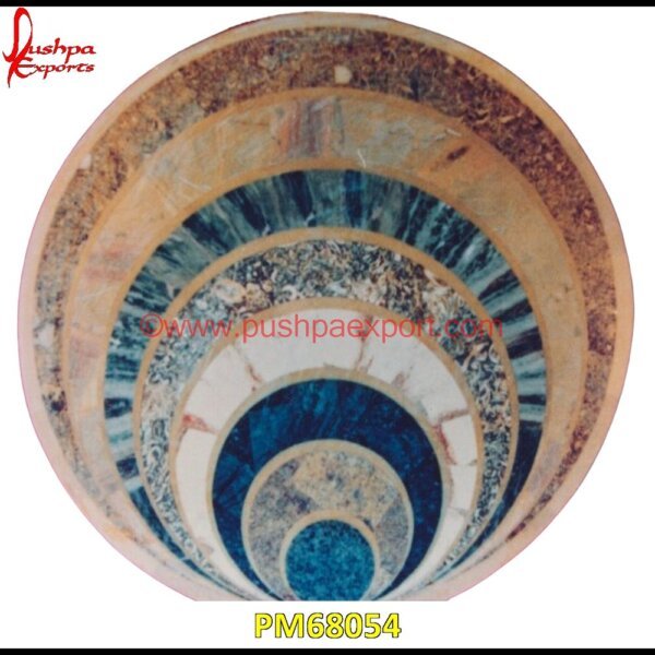 Antique Overlay Round Marble Table Top PM68054 pietra dura for sale,pietra dura dining table,pietra dura cabinet,pietra dura box,pietra dura art,mughal pietra dura,stone inlay globe,stone for inlay,pietre dure,pietra dura table.jpg