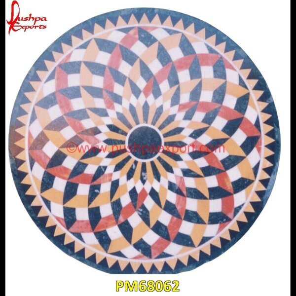 Inlay Black Marble Round Shaped Table Top PM68062 pietre dure,pietra dura table,pietra dura,marble medallions,marble inlay tables,marble inlay,marble floor medallions,brass inlay marble tile,white marble inlay table tops,travertin.jpg