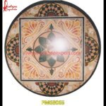 Round Inlay Italian Marble Round Floor Medallion