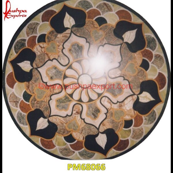 Flower Motif Inlay Italian Marble Stone Round Floor Medallion PM68066 marble inlay tables,marble inlay,marble floor medallions,brass inlay marble tile,white marble inlay table tops,travertine mosaic medallion,taj mahal inlay stones,stone wood inlay,s.jpg