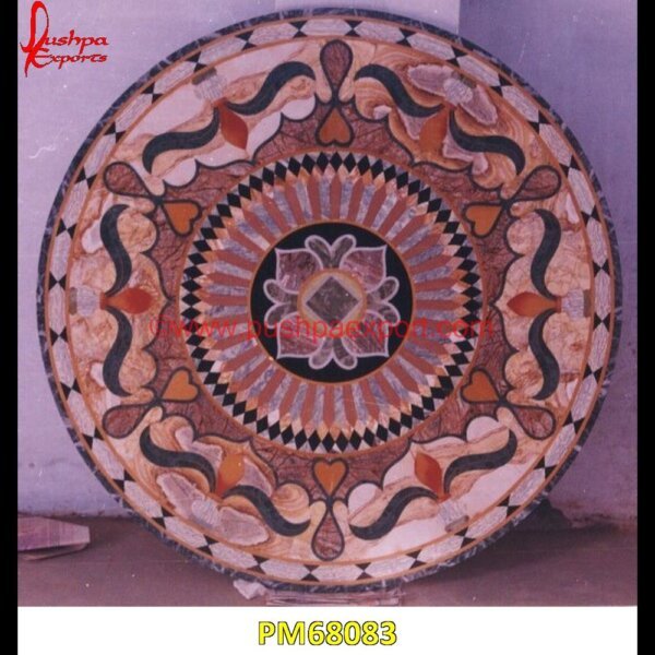 Design Inlay Round Marble Table Top PM68083 pietra dura table top,pietra dura mosaic,pietra dura marble table tops,pietra dura inlays,pietra dura india,pietra dura in india,pietra dura furniture,pietra dura for sale,pietra d.jpg