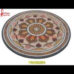 Pattern Inlay Round Marble Stone Floor Tile