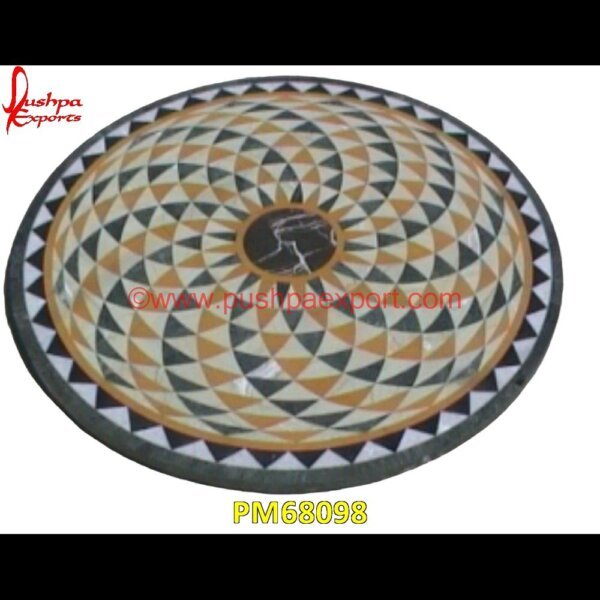 Artwork Overlay Round Marble Table Top PM68098 medallion marble floor decor,marble tile medallions,marble mosaic medallion,marble medallion floor tile,marble inlay work taj mahal,marble inlay work in jaipur,marble inlay work ag.jpg