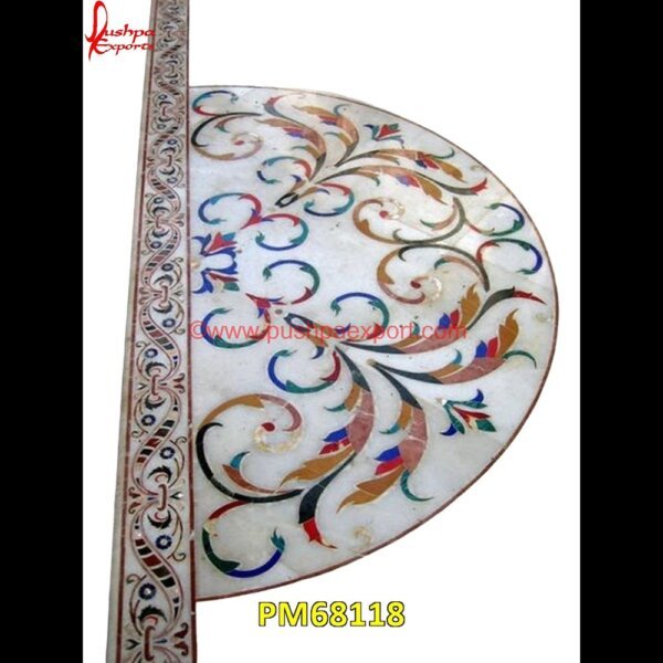 Art Inlay Round White Marble Floor Medallion PM68118 marble inlay design,marble inlay crafts,marble inlay coffee table,marble inlay coasters,marble inlay chess board,marble inlay box,marble inlay border,marble inlay art,marble foyer.jpg