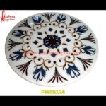 White Marble Round Table Top