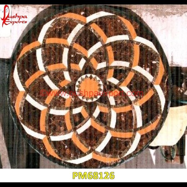 Pattern Pietra Dura Round Italian Marble Table Top PM68126 marble foyer medallion,marble floor inlay designs,stone inlay globe,stone for inlay,pietre dure,pietra dura table,pietra dura,marble medallions,marble inlay tables,marble inlay,mar.jpg