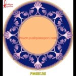 Pattern Inlay Round Shape Marble Table Top