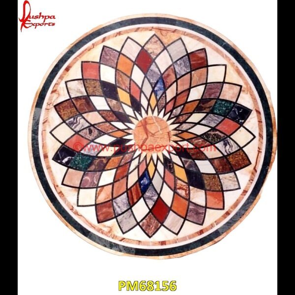 Pattern Overlay Round Shape Marble Table Top PM68156 pietra dura in india,pietra dura furniture,pietra dura for sale,pietra dura dining table,pietra dura cabinet,pietra dura box,pietra dura art,mughal pietra dura,stone inlay globe,st.jpg