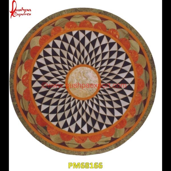 Round Marble Table Top With Inlay Work PM68166 pietre dure,pietra dura table,pietra dura,marble medallions,marble inlay tables,marble inlay,marble floor medallions,brass inlay marble tile,white marble inlay table tops,travertin.jpg