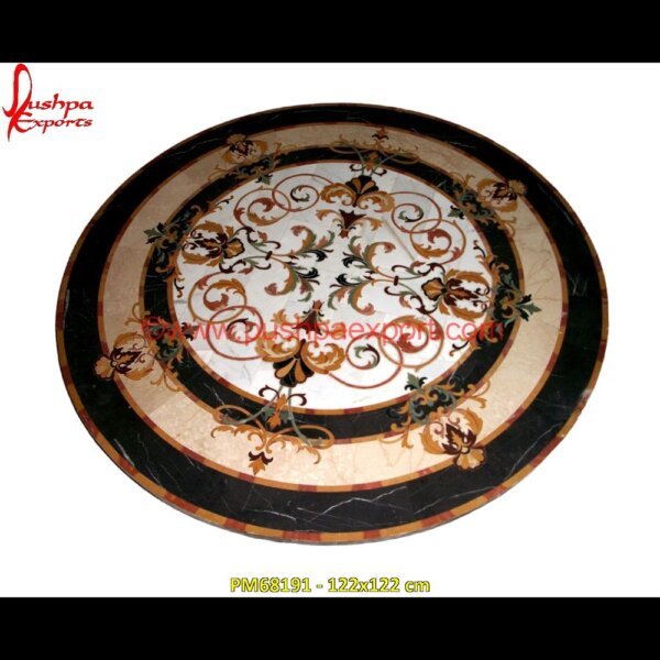 Round Shaped Italian Marble Table Top PM68191 - 122x122 cm pietra dura india,pietra dura in india,pietra dura furniture,pietra dura for sale,pietra dura dining table,pietra dura cabinet,pietra dura box,pietra dura art,mughal pietra dura,mo.jpg