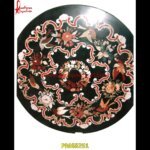 Black Marble Pietra Dura Table Top