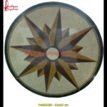 Pattern Inlay Round Italian Stone Table Top