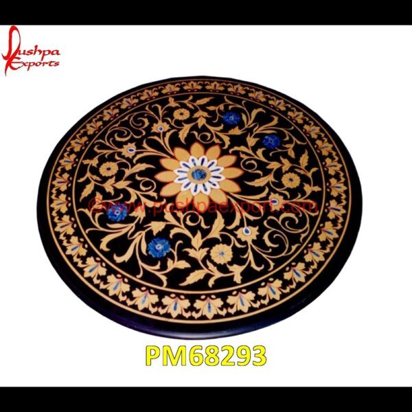 Motif Inlay Round Black Marble Stone Floor Medallion PM68293 pietra dura india,pietra dura in india,pietra dura furniture,pietra dura for sale,pietra dura dining table,pietra dura cabinet,pietra dura box,pietra dura art,mughal pietra dura,mo.jpg