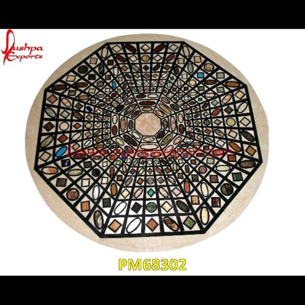 Stone Pattern Inlay Round Italian Stone Table Top PM68302 mosaic marble medallions,metal inlay in stone,medallion marble floor decor,marble tile medallions,marble mosaic medallion,marble medallion floor tile,marble inlay work taj mahal,ma.jpg