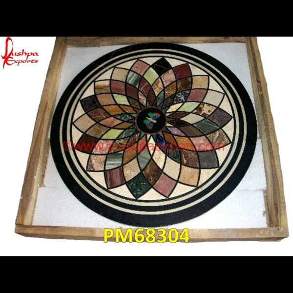 Overlay Marble Stone Round Coffee Table Top PM68304 medallion marble floor decor,marble tile medallions,marble mosaic medallion,marble medallion floor tile,marble inlay work taj mahal,marble inlay work in jaipur,marble inlay work ag.jpg